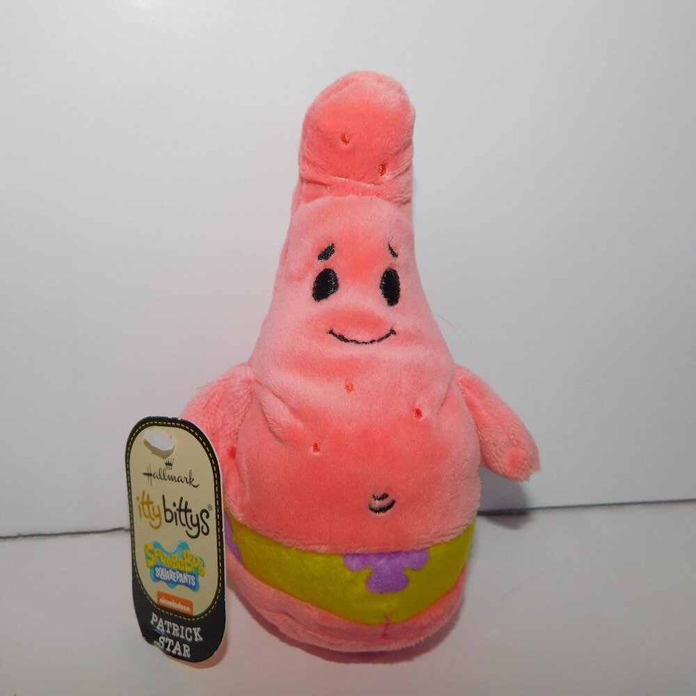 Hallmark Itty Bittys SpongeBob SquarePants Patrick Star Bean Bag Plush NEW w Tag